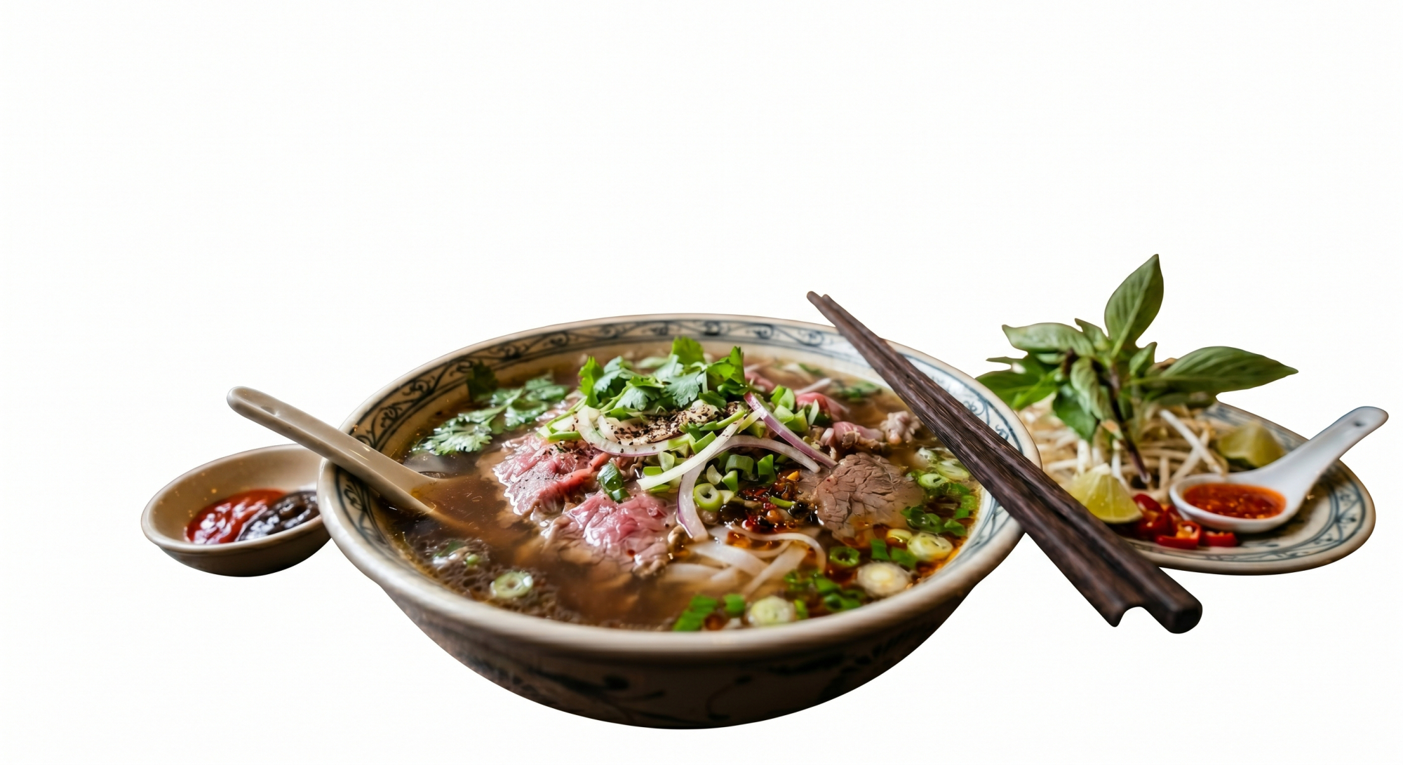 Phở đặc biệt (Special combination: Eye Round Steak, Brisket, Tendon, Tripe, Meat Ball, Well-done Brisket – flatcut) [S1]